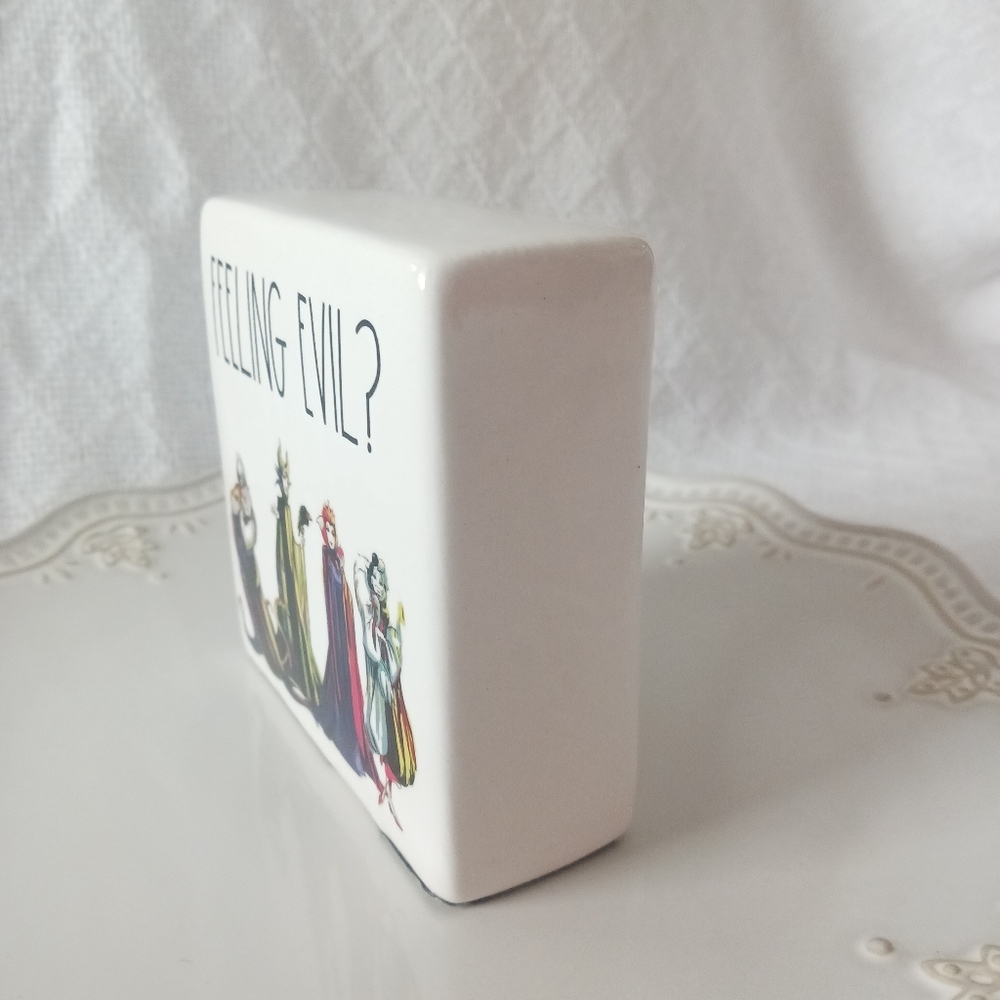 NWOT Rae Dunn × Disney "Feeling Evil?" Villians Ceramic Decor - Picture 2 of 10